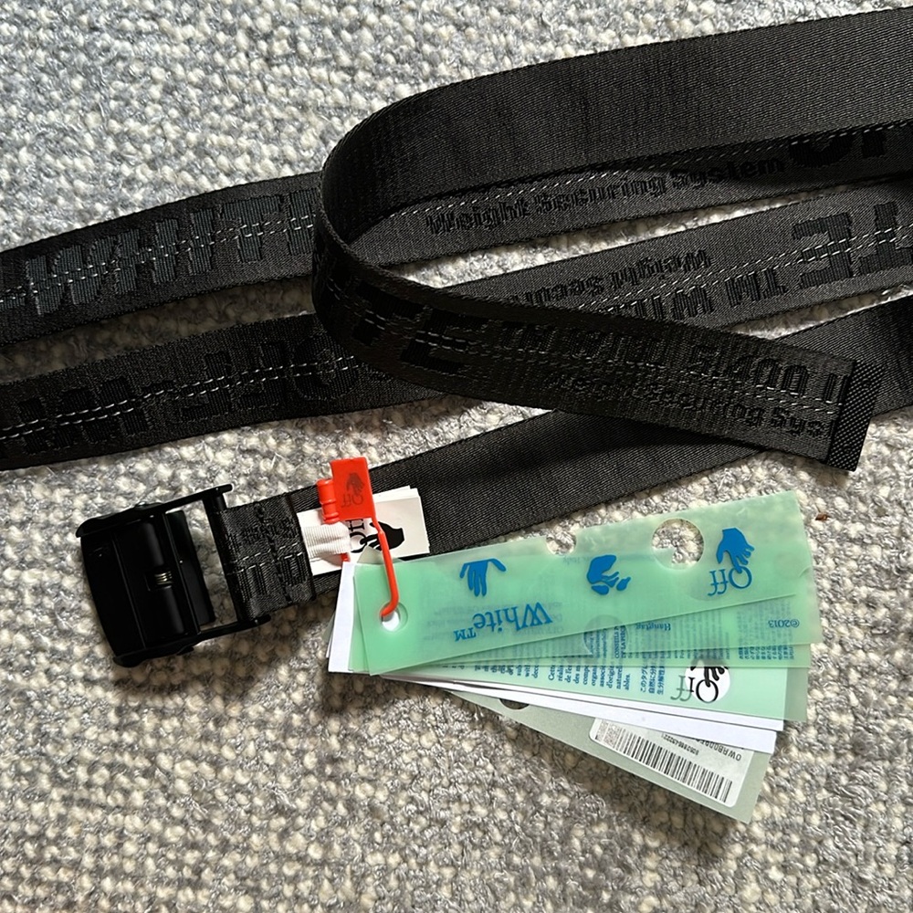 Off-white belt - classic industrial belt black O/S